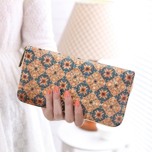 Portefeuille long zippé Boshiho pour femme en liège végétalien, grande capacité, avec compartiment pour smartphone, porte-cartes et pochette à monnaie, cadeau végétalien - Product Image 6