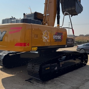 Excavatrice Sany 215 Sy215 d'occasion, 21 tonnes, taille moyenne, Sany215C, excavatrice sur chenilles, équipement de construction, machine à vendre - Product Image 5