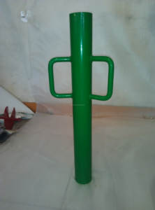 Заборный столб с ручкой, красный/серый ручной столб - Product Image 6