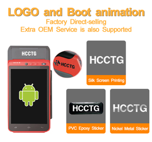 Android BT WIFI NFC/chip/MSR Đầu đọc thẻ thanh toán cầm tay di động POS thiết bị đầu cuối với 58 Mét Máy in nhiệt và vân tay Z100 - Product Image 5