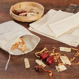 Sacs à soupe réutilisables, sacs en gaze pour filtrer le café froid infusé, les sachets à thé, les sachets à soupe, la sauce, le bouillon - Product Image 5