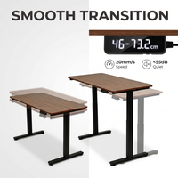 Bureau debout électrique intelligent en bois, moderne, modulaire, à moteur unique, réglable, avec panneau de commande, en vente
