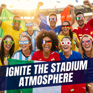2026 World Cup National Flag Sunglasses Soccer Fans Glasses for USA <strong>Canada</strong> Mexico Match Football Party Favors Cheering Souvenirs - Product Image 2