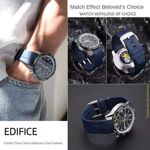 Bracelet en caoutchouc de haute qualité, 21mm 22mm, pour Tissot Sea Star T120, bracelet de montre incurvé en Silicone T120417A T120407A, bracelet étanche pour hommes - Product Image 3