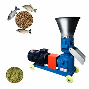 Mesin Pelletizer umpan anjing babi ikan, mesin pembuat pelet makanan hewan ekstruder