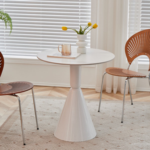 <span class=keywords><strong>Tavolo</strong></span> da Pranzo Circolare Moderno in Pietra per Cucina, Feste, Negozi di Tè, Balcone - Arredamento Casa, Mobili per Sala da Pranzo Smontabili - Product Image 1