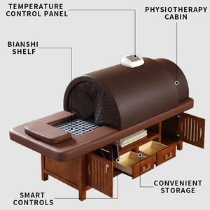 Lit de thérapie par moxibustion Mobilier de salon Bianstone Constant Sauna <span class=keywords><strong>Streaming</strong></span> Box AJ4 Lit de thérapie par moxibustion en bois - Product Image 2