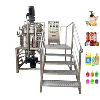 DZJX Vente chaude Cuve de mélange en acier inoxydable avec agitateur 100 litres Machine de mélange de savon liquide Cuve de mélange à chauffage liquide à enveloppe