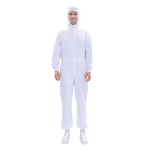 Tuta <span class=keywords><strong>da</strong></span> <span class=keywords><strong>lavoro</strong></span> <span class=keywords><strong>per</strong></span> l'industria alimentare bianca | Tessuto TC65/35 210gsm | Uniforme <span class=keywords><strong>per</strong></span> la lavorazione degli alimenti personalizzata in fabbrica - Product Image 1