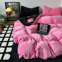 Linge de lit super chaud et moelleux, épais, king size, plaid, couettes de maison, couvertures, ensembles de draps de lit, vente en gros