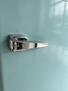 Nouveau réfrigérateur rétro à double porte 100L, mini-réfrigérateur avec congélateur supérieur, R600a, réfrigérateur compact vintage pour la maison, l'appartement, le dortoir - Product Image 5