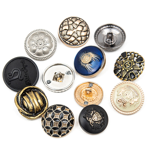 Botones Metálicos con Vástago Dorado de Venta Directa de Fábrica, Botones Planos de Aleación de Zinc para Ropa - Product Image 2