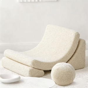 Fauteuil ottoman multi-modulaire Disian en éponge pour enfants, chaise <span class=keywords><strong>inclinable</strong></span> compressible en forme de lune pour la sieste, l'étude et l'usage domestique - Product Image 6