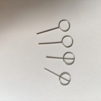 Adaptadores Micro Sim de tarjeta SIM de metal de acero redondo de muestra gratis Adaptador de tarjeta SIM estándar Pin de expulsión para teléfono