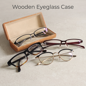 Handmade AI <b>glasses</b> box Wooden Eyeglass <b>Case</b> with Soft Interior Lining Hinged <b>Glasses</b> Storage Box in Natural Wood - Product Image 3