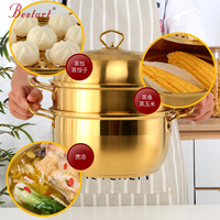 ODM/OEM Top-Seller Edelstahl 3-Lagen Lebensmittel-Dampfgarer Korbsuppentöpfe