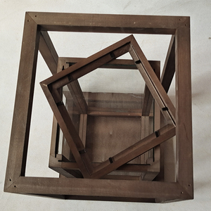 Lanterne in <span class=keywords><strong>Legno</strong></span> Rustiche Centrotavola Tipo Divisibile Portacandele in <span class=keywords><strong>Legno</strong></span> per Decorazioni Tavola Matrimonio - Product Image 4