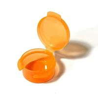 Mini pot à couvercle rabattable en plastique de 1g, 3g, 5g, 10g, boîte à charnière pour cosmétiques, conteneur d'emballage alimentaire de qualité alimentaire
