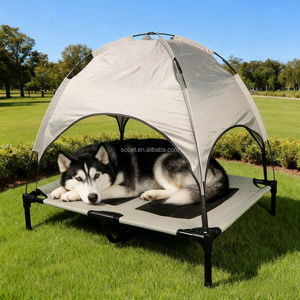 Outdoor Ademende Verhoogde Pet <span class=keywords><strong>Bed</strong></span> Draagbare Hond Camptent Opgetrokken Honden Camping Home Outdoor Gebruik Luifel Schaduw Tent Lichtgewicht - Product Image 1