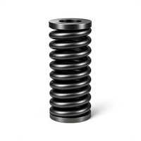 Ressort de compression à extrémités fermées et usinées, à pression uniforme, tolérance stricte, dimensions personnalisées pour équipement industriel