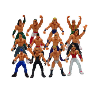 Figuras de acción de lucha de 12 piezas para niños, juguetes de lucha de luchadores con anillo y accesorios realistas, figuras de acción <span class=keywords><strong>WWE</strong></span> de lucha en miniatura divertidas - Product Image 4