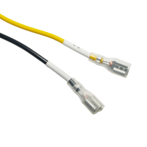 Custom Female Quick Disconnect (Faston) Terminal Wire Assembly | Insulated Crimp Connector <b>Cable</b> - Product Image 1