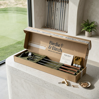 Boîte d'emballage de clubs de golf en papier ondulé écologique personnalisée, boîte d'expédition longue et carrée de luxe avec impression de logo personnalisé