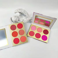 Private Label High Pigment Blush végétalien sans cruauté aux animaux Palette de fard à joues bronzante imperméable