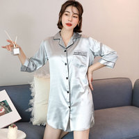 Vente En Gros De Couleurs De Luxe Robe De Soie Satin Vêtements De Nuit Robes De Demoiselle D'honneur De Mariage Robe Du Matin