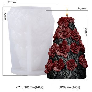 Nouvelles idées pour un moule à bougie en silicone 3D en forme <span class=keywords><strong>de</strong></span> <span class=keywords><strong>sapin</strong></span> <span class=keywords><strong>de</strong></span> Noël pour la fabrication <span class=keywords><strong>de</strong></span> bougies aromatiques en cire DIY, moule à savon, décoration intérieure - Product Image 5
