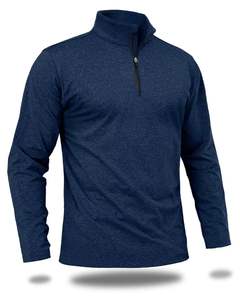 Training Jogging Wear Men's Half Zip Sweatshirt Pullover Lined Heather <b>Long</b> <b>Sleeve</b> <b>Golf</b> Shirts 1/4 Half Zip Sweatshirts - Product Image 1