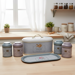 ชุดเก็บขนมปังและเครื่องเทศโลหะ 5 ชิ้น Evle Gourmet Storage Collection - Product Image 3