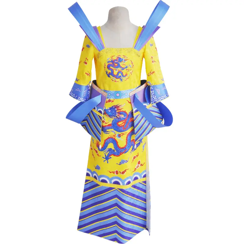 Высококачественный красочный костюм королевы мандолы для девочек-драконов, Детский костюм