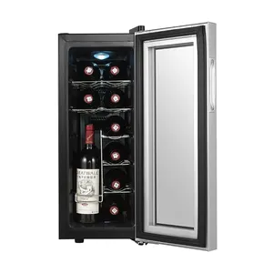 OEM elétrica novo modelo 12 garrafa refrigerador refrigerador do vinho com termelétrica