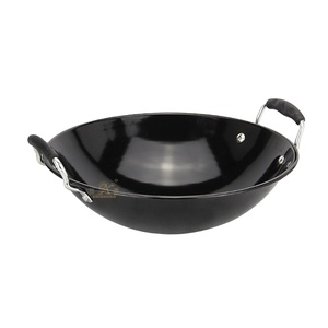 Nouvelle marque à la mode de cuisson émail Chinois grand <span class=keywords><strong>wok</strong></span> avec main - Product Image 5