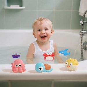 Jouet éducatif créatif anti-stress en vinyle, à succès, pour faire des bulles, animaux marins à pincer, amusant, pour les 5 à 7 ans - Product Image 5