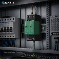 Dispositif de protection contre les surtensions AC SPD 2P 275V/385V Type 2 20kA 40kA, parafoudre sur rail DIN pour boîtier de distribution et panneaux basse tension