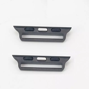 Un corpo in metallo Nylon Milanese cinturino cinturino alette connettore adattatore per <span class=keywords><strong>Apple</strong></span> Watch Band 38/40/41/42/44/45/49mm - Product Image 3