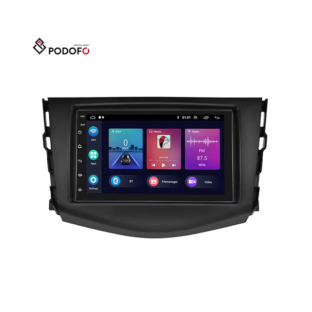Podofo 7" 2 Din Android Car Radio Stereo for Toyota RAV4 2006-2012 CarPlay Android Auto GPS WiFi FM RDS BT