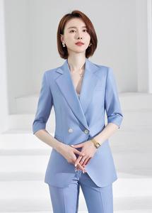 Damen Slim Office Wear Abend anzug Modische Hosen Anzug von Factory <span class=keywords><strong>Business</strong></span> Damen anzug Sets - Product Image 6