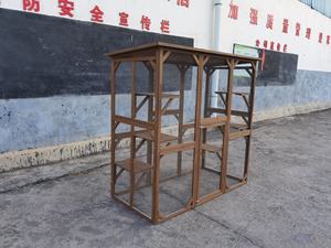 Ucuz büyük ahşap açık kedi muhafaza Catio kafes ile asfalt çatı - Product Image 3