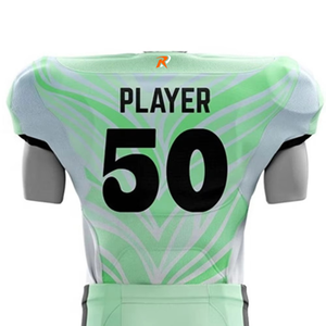 Uniforme de fútbol americano sublimado personalizado, 100% poliéster, mangas cortas, mejor fabricante, conjunto de fútbol americano - Product Image 6
