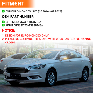 أضواء إشارة انعطاف متتابعة LED لسيارات فورد مونديو الجيل الرابع 2014-2018 فيوجن، مؤشرات وامضة ديناميكية جديدة لمرآة الجناح الجانبية - Product Image 5