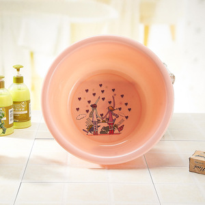 Plastic Washbasin <b>Round</b> 34x23x14cm Eco-Friendly Deepened <b>Basin</b> For Household Use - Product Image 3