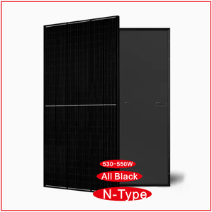 แผงโซลาร์เซลล์ PERC แบบโมโนคริสตัลไลน์ชนิด N ระดับ Tier 1 สีดำทั้งหมด กำลังไฟ 550 วัตต์ แบบสองหน้า (Bifacial) กระจกสองชั้น HJT เซลล์แบบ Half-Cut ราคาขายส่งถูกกว่า - Product Image 2