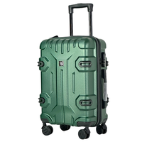 Ensemble de trois pièces de bagages de voyage gris de style extraterrestre mécanique Valise à roulettes de haute qualité Ensemble de valises ABS à fermeture éclair personnalisées