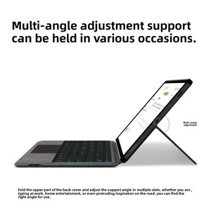 Integrado de fábrica para cubierta de teclado <span class=keywords><strong>Bluetooth</strong></span> para <span class=keywords><strong>Samsung</strong></span> <span class=keywords><strong>TAB</strong></span> S10 FE S7/8/9 tabletas Funda de cuero - Product Image 3