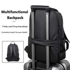 Custom logo New Men's Travel Waterproof PU Leather School Bag Fashion Wholesaler Students Laptop Backpack - Product Image 4