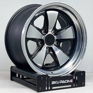 Rines Forjados Bku 5x130 de 3 Piezas para <span class=keywords><strong>Porsche</strong></span> 930 Turbo 964 993 996 997 Cayman <span class=keywords><strong>Boxster</strong></span> <span class=keywords><strong>986</strong></span> 987 Personalizados de 18 y 19 Pulgadas - Product Image 4