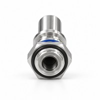 Raccord rapide de refroidissement liquide SUS304 DN9 UQD04 mâle à face plate anti-débordement pour serveur de centre de données